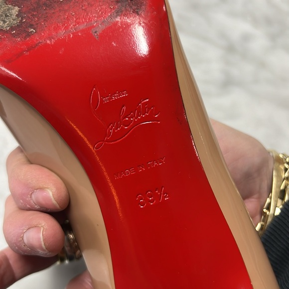 Christian Louboutin Simple Pump 70 in Patent Nude 6248 Size 39.5 - Picture 10 of 14
